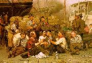 John George Brown The Longshoremen's Noon oil painting reproduction